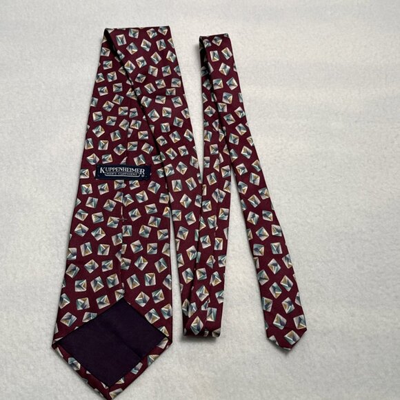 Kuppenheimer Tie Graphics 100% Silk USA 59" X 4" - Picture 6 of 8